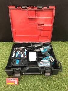 【中古品】【0906】makita(マキタ) 40v充電式ドライバドリル フルセット(2.5Ahバッテリx2/充電器/ケース) DF001GRDX　IT1MBKRLZEL4