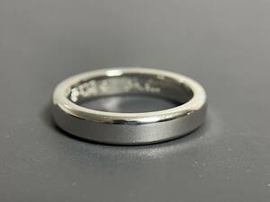 希少 CHROME HEARTS クロムハーツ WEDDING BAND ウエディングバンドリング プラチナ Pt950 6.0g 指輪 約7号