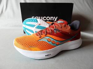 29cm！新品◆saucony(サッカニー) Ride 16◆US11(29cm)ORANGE◆反発系/ジョギング/ランニング/マラソン