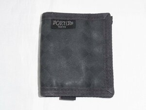 ポーター PORTER 吉田カバン 小銭入れ コインパース キャンバス ナイロン ブラック 中古品