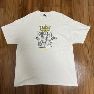 00s STUSSY Tシャツ XL 白 クラウン ステューシー オールドステューシー 古着 oldstussy