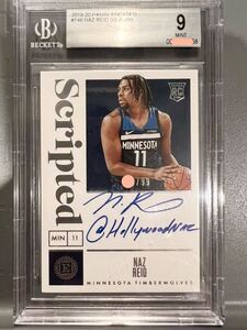 高級版 Nickname @Hollywoodnaz 9 Mint 直書99 RC Auto 19 Panini Encased Naz Reid ナズ・リード NBA 直筆 ルーキー サイン バスケ 6 MOY