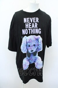 【SALE】MILK BOY Tシャツ.NEVER HEAR NOTHING /ブラック/ O-23-03-17-021-MI-ts-YM-ZT399