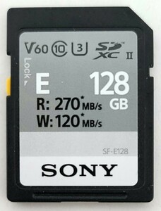 ★超美品 使用頻度少 SONY ソニー 128GB SDXCカード UHS-II Class10 U3 V60 読出270MB/s 書込120MB/s Eシリーズ 高速転送 4K HD 動画 写真