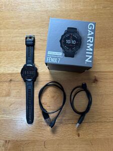 GARMIN ガーミン FENIX 7 Sapphire Dual Power スマートウォッチ 47mm GPSスマートウォッチ 黒 チタン Black