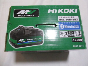 【中古品】HiKOKI(ハイコーキ) Bluetooth付き第2世代マルチボルトバッテリー BSL36B18BX 36V 4.0Ah/18V 8.0Ah 0037-9244 TMS9K-15-1