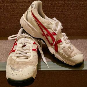 アシックス asics グラウンドシューズ 赤×白 26.0cm 屋外履き TSJ510 学校指定靴