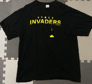 SPACE INVADERS スペースインベーダー Tシャツ 半袖 XLサイズ ※一部汚れあり※ TAITO タイトー ★即決★