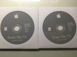 Power Mac G4 用 Mac OS 9.1 インストールディスク @2枚組@ Apple 2001年版