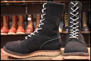 【6.5E 美品 12年】WESCO ウエスコ カスタムジョブマスター ブラックラフアウト 黒 スエード ビブラム1010 編み上げ ブーツ HOPESMORE