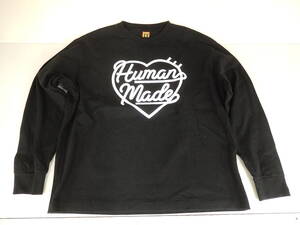 HUMAN MADE ヒューマンメイド　ロングスリーブ　ロゴプリントTシャツ　Heart　L/S　T-Shirt　サイズL