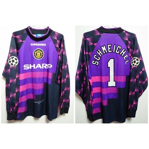 UMBRO　1996〜97 マンチェスターユナイテッド　ピーター・シュマイケル　GK CL仕様　 Manchester United　Peter Schmeichel　Jersey