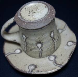 昭和エロス　精進図　コーヒーカップ&ソーサー　極上　陶磁器研究