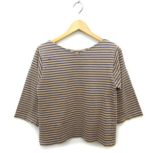 ドット&ストライプス チャイルドウーマン Dot&Stripes CHILD WOMAN カットソー Tシャツ ボートネック リボン クロップド ボーダー