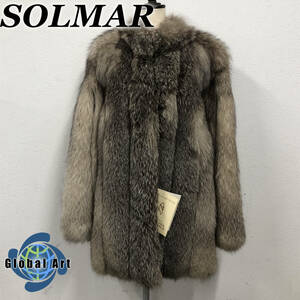 ★E04834/SOLMAR ソルマル/毛皮コート/フォックス/サイズ 12