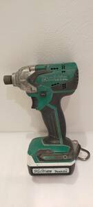 makita 充電式インパクトドライバ セット 通電OK 動作品 (本体 M697D 緑 / バッテリ BL1413G) マキタ 63662