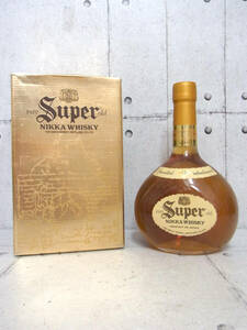 未開栓 保管品 Super old NIKKA WHISKY スーパーニッカ ウイスキー 750ml 43% お酒 古酒 レア ※未成年のご入札はご遠慮ください