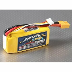 Compact 11.1V 1300mAh 25C35C ZIPPY リポリチウムポリマーバッテリー★ ホビーショップ青空