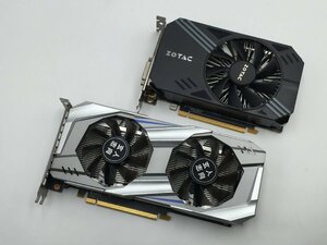 ♪▲【ZOTAC 他】GeForce GTX 1060 6GB/3GB GDDR5 192bit グラフィックボード 部品取り 2点セット まとめ売り 1120 13