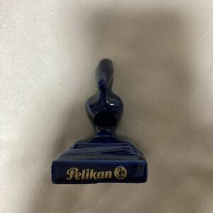 【レアカラー】 Pelikan ペリカン ペンスタンド ミニ ネイビー 検 置物 筆記具 万年筆 販促用 非売品 ブルー