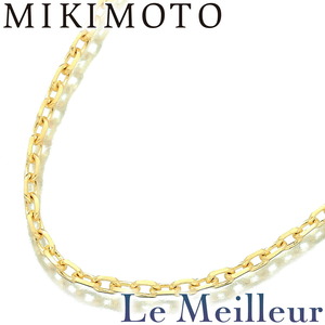 ミキモト チェーンネックレス K14 MIKIMOTO 中古 プレラブド 返品OK