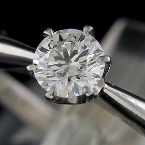 フォーエバーマーク Pt900ダイヤ指輪 FOREVERMARK鑑定書付 D:0.27ct　G　VS-1/EX　3.8g　7号