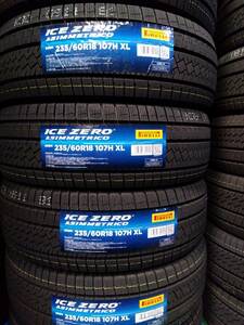 2023年製　在庫あり 235/60R18 107H XL　４本 ピレリ アイスゼロ アシンメトリコ 個人宅配達OK　ICE ZERO ASIMMETRICO