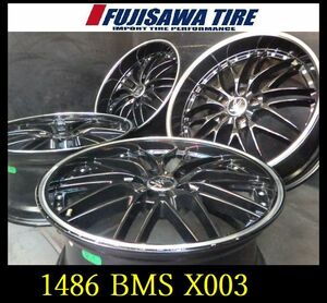 【1486】T0609104◆BMS X003◆19x8.5J/9.5J 5穴 PCD114.3 +38◆4本◆