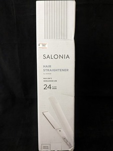 #502 SALONIA ストレートヘアアイロン SL-004S ※開封済み 動作確認済み