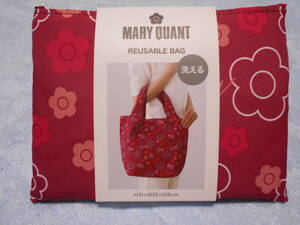 ☆新品・未使用品　マリークワント　MARY QUANT　エコバッグ　マイバッグ　トートバッグ　ハンドバッグ　ワイン　デイジー☆