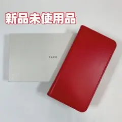 FARO ファーロ 手帳型 スマホケース iPhone15 赤