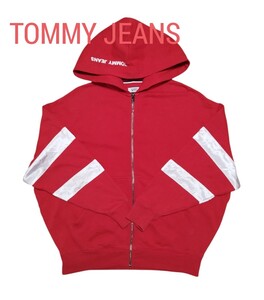 【良品】TOMMY JEANS(トミージーンズ)メンズパーカー XXS