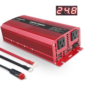 新品 修正波 インバーター 24V 定格1500W 最大3000W DC 24V AC100V変換 防災用品 キャンピングカー 用品 キャンプ アウトドア LVYUAN