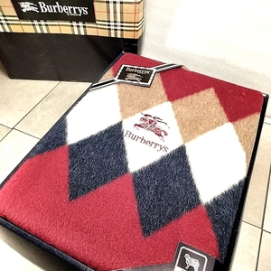 Burberrys　バーバリーズ　Burberry　バーバリー　アーガイル　毛布　純毛毛布　G2406125