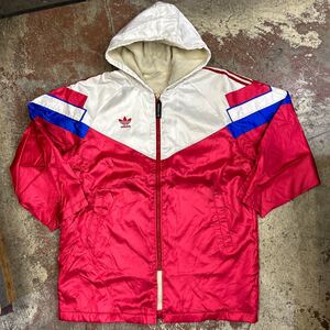 90s adidasアディダス デサント期 裏ボア ベンチコート L 八e1