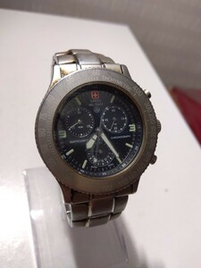 【M470】【稼働品】 SWISS MILITARY CHRONOGRAPH 10ATM/330FT スイスミリタリー クロノグラフ 5092 メンズ クォーツ