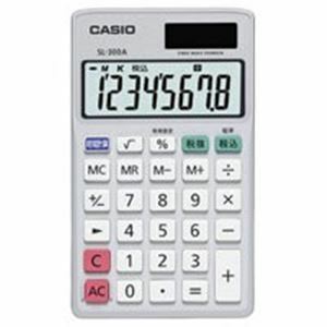 【新品】（まとめ）カシオ CASIO 手帳サイズ電卓 SL-300A-N〔×4セット〕