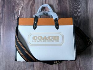 コーチ COACH アウトレット トートバッグ レディースバッグ フィールド トート 30 レザー ホワイト C0777 保存袋付き 新品未使用