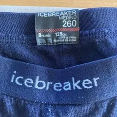 icebreaker メリノウール スパッツ 128cm ネイビー