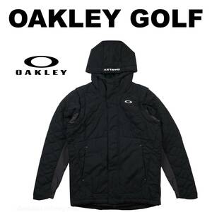 ■【M】定価19,800円 OAKLEY オークリー GOLF 保温 防風 中綿 キルティング ジャケット黒■