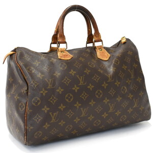 1円 ◆定価13万 LOUIS VUITTON ルイヴィトン ハンドバッグ スピーディ35 M41524 モノグラム ブラウン◆E.Csig.zE-02