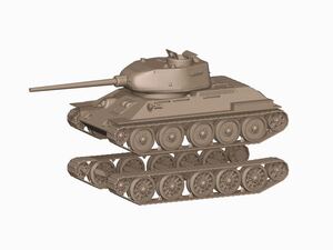 1/144 レジンキット　未塗装　WWⅡ ソ連軍　T-34/85 中戦車 2/4 ワールドタンクミュージアム【同梱可能】231120