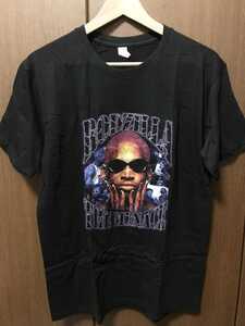 Dennis Rodman デニスロッドマン Tシャツ サイズL NBA 黒色 black hiphop rap nba 半袖 送料無料 バスケ