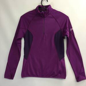 バーグハウス Berghaus W Trek Stretch Half Zip 長袖プルオーバーシャツ パープル レディース8サイズ