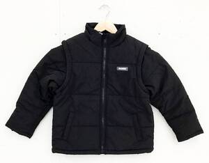 タグ付き 未着用 X-LARGE KIDS 子供用 2WAY ジャケット ベスト 黒/ブラック 140サイズ アウター エクストララージキッズ