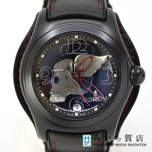 質屋 腕時計 CORUM コルム バブル ナイトフライヤー 82.150.20 自動巻き ドクロ 999本限定 22k147-1 みいち質店