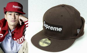 ★ 7 1/2 08AW シュプリーム SUPREME ニューエラ NEW ERA Box Logo Eatflap Cap ボックスロゴ 耳あて付き キャップ 帽子 窪塚 着用 色違い