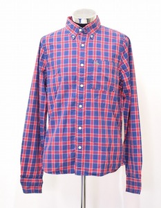 Abercrombie&Fitch (アバクロンビー&フィッチ) B.D CHECK L/S SHIRT ボタンダウン チェック 長袖 シャツ アバクロ Ｌ アメカジ 刺繍