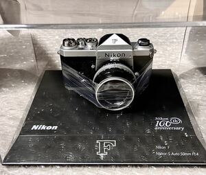 ニコン Nikon F 100周年記念 ミニチュア 模型 観賞用　未使用完品