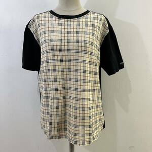 BURBERRY BLACK LABEL 半袖Tシャツ カットソー ノバチェック 三陽商会 日本製 バーバリーブラックレーベル【レターパックプラス郵送可】L